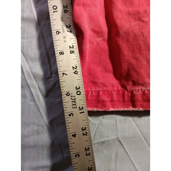 Abercrombie & Fitch Red Pants Mens W32 L32 Button Fly Slim Casual Chinos - Picture 6 of 6